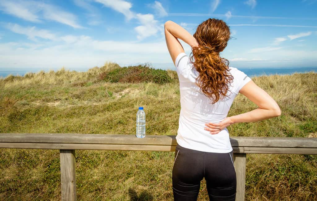 woman with low back pain